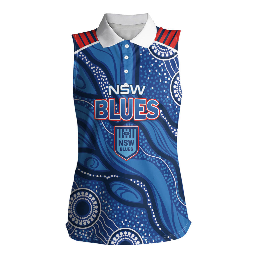 NSW Blues Rugby Personalised Women Sleeveless Polo Shirt Cockroaches 2026 Come On