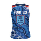 NSW Blues Rugby Personalised Women Sleeveless Polo Shirt Cockroaches 2026 Come On