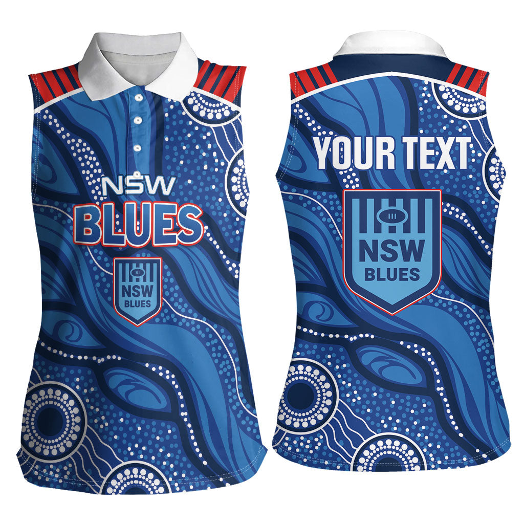NSW Blues Rugby Personalised Women Sleeveless Polo Shirt Cockroaches 2026 Come On