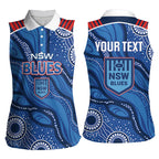 NSW Blues Rugby Personalised Women Sleeveless Polo Shirt Cockroaches 2026 Come On