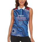 NSW Blues Rugby Personalised Women Sleeveless Polo Shirt Cockroaches 2026 Come On
