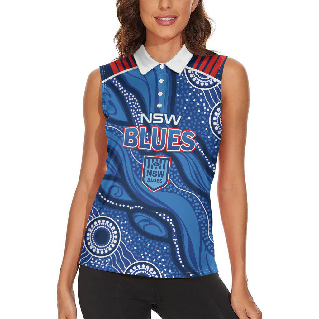 NSW Blues Rugby Personalised Women Sleeveless Polo Shirt Cockroaches 2026 Come On