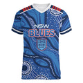 NSW Blues Rugby Personalised Women V-Neck T-Shirt Cockroaches 2026 Come On