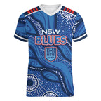 NSW Blues Rugby Personalised Women V-Neck T-Shirt Cockroaches 2026 Come On