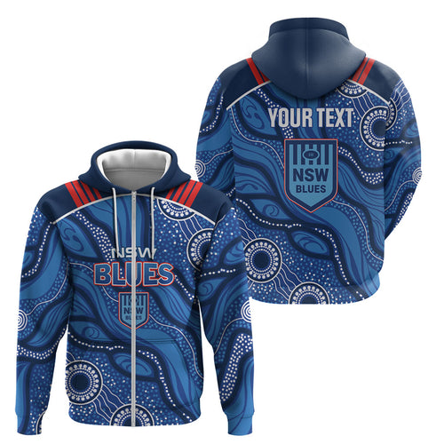 NSW Blues Rugby Personalised Zip Hoodie Cockroaches 2026 Come On