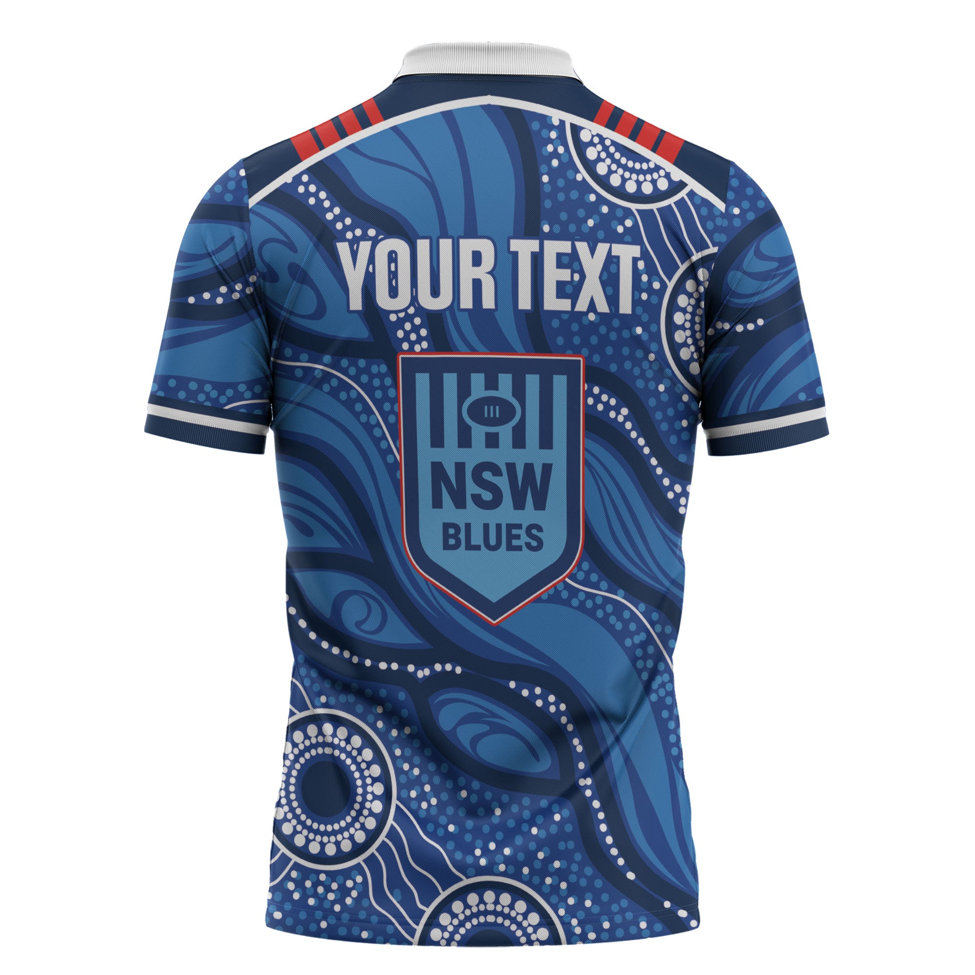 NSW Blues Rugby Personalised Zipper Polo Shirt Cockroaches 2026 Come On