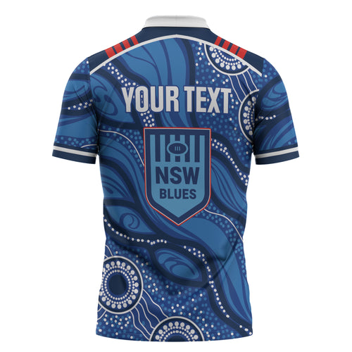 NSW Blues Rugby Personalised Zipper Polo Shirt Cockroaches 2026 Come On