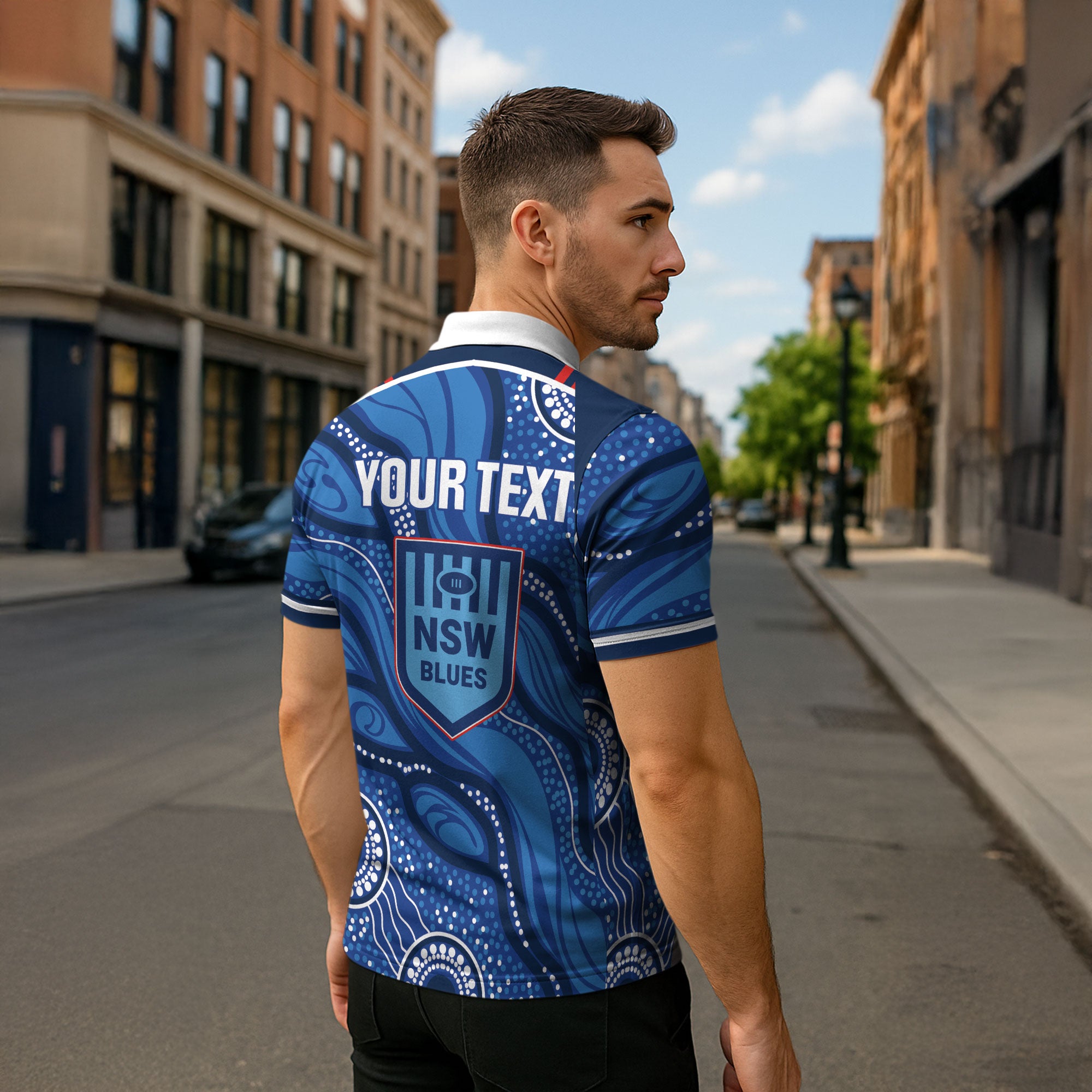 NSW Blues Rugby Personalised Zipper Polo Shirt Cockroaches 2026 Come On