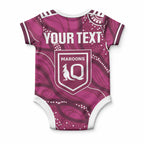 QLD Maroons Rugby Personalised Baby Onesie Cane Toads 2026 Come On