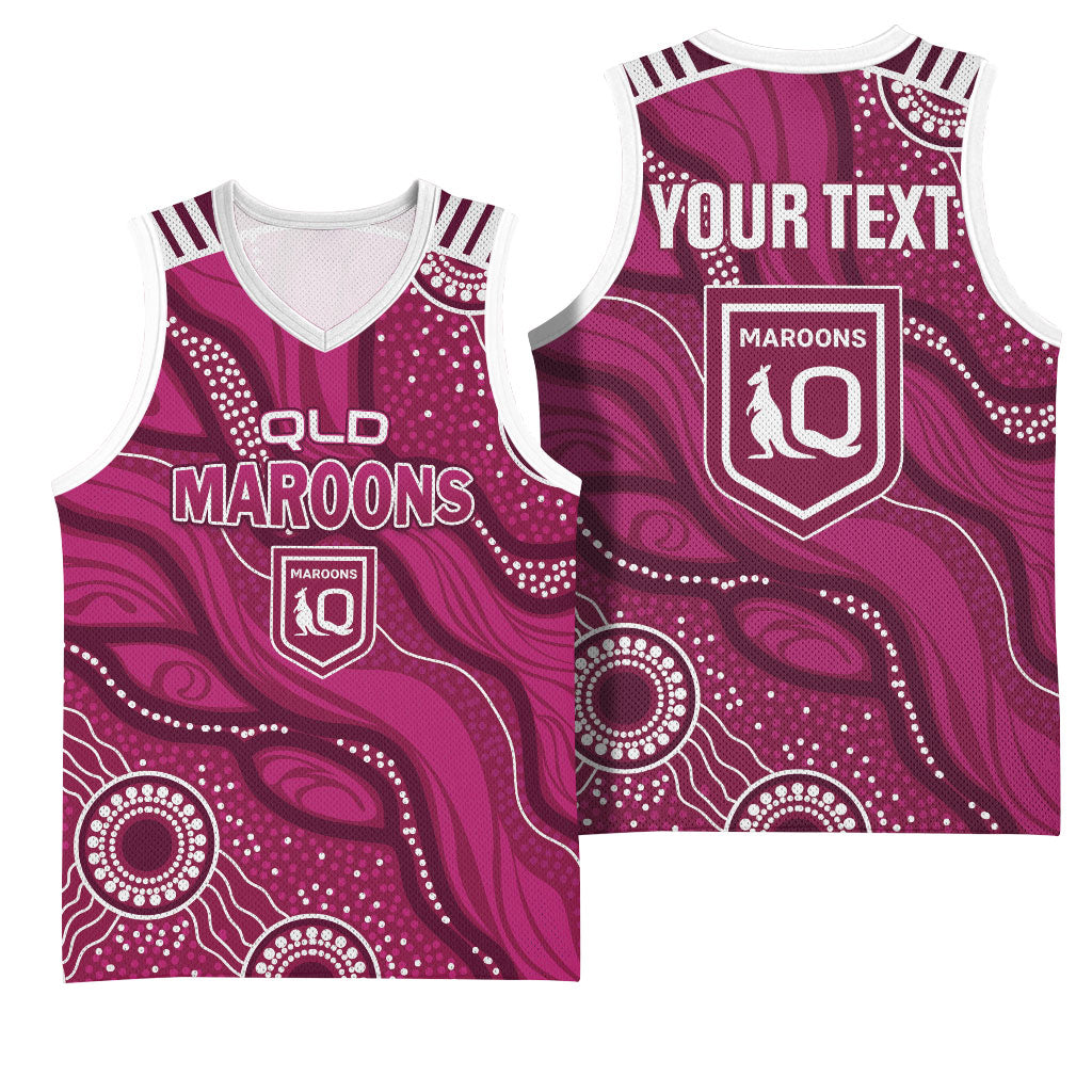 QLD Maroons Rugby Personalised Basketball Jersey Cane Toads 2026 Come On