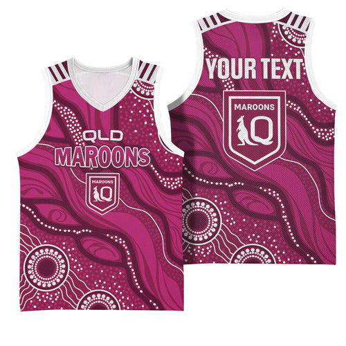 QLD Maroons Rugby Personalised Basketball Jersey Cane Toads 2026 Come On