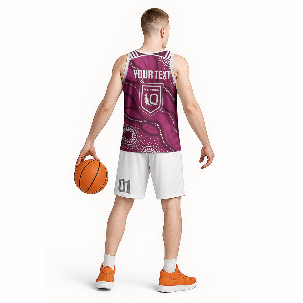 QLD Maroons Rugby Personalised Basketball Jersey Cane Toads 2026 Come On