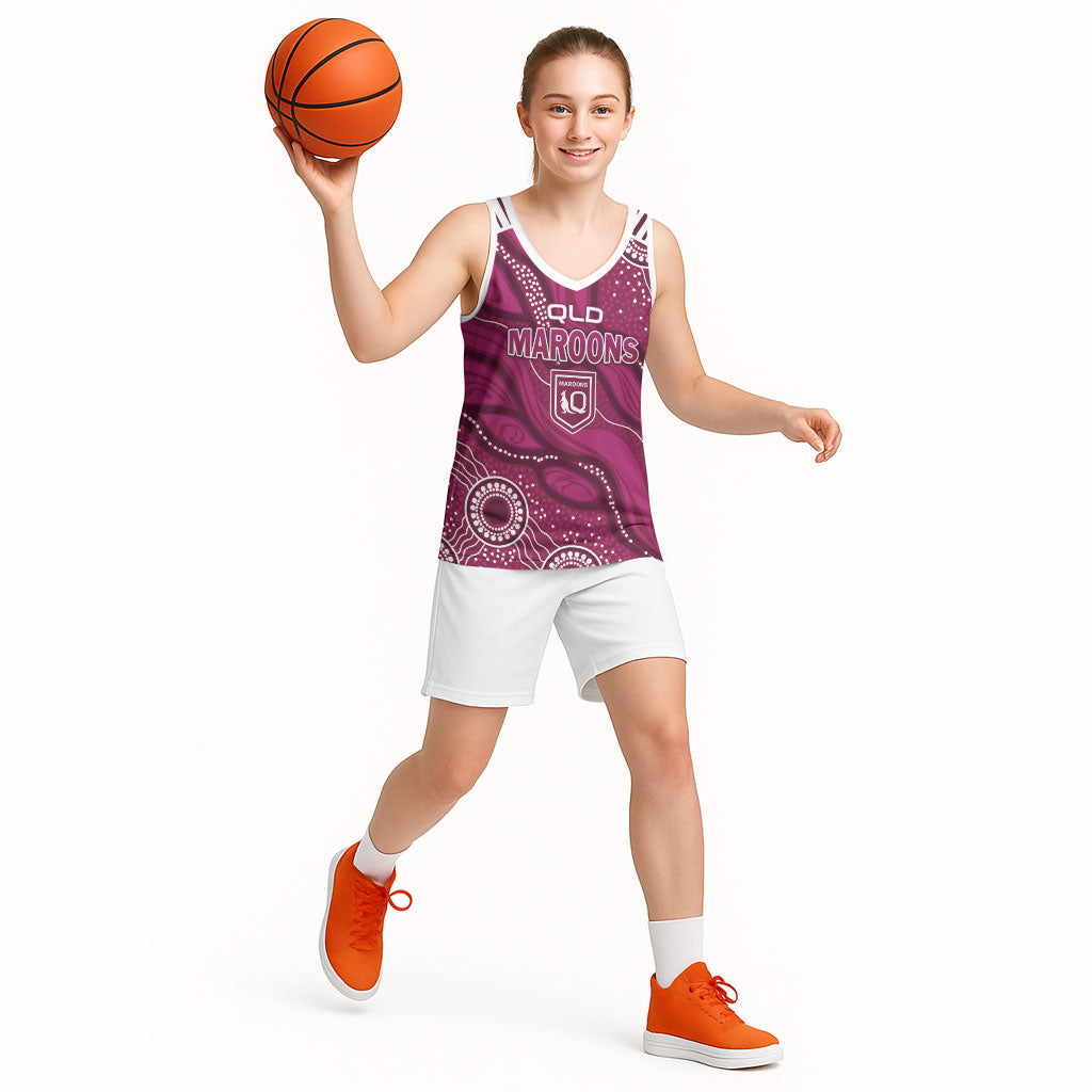 QLD Maroons Rugby Personalised Basketball Jersey Cane Toads 2026 Come On