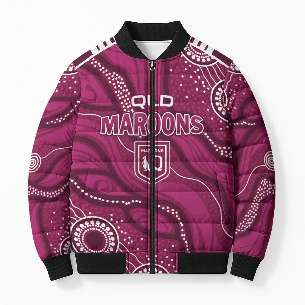 QLD Maroons Rugby Personalised Bomber Puffer Jacket Cane Toads 2026 Come On