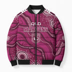 QLD Maroons Rugby Personalised Bomber Puffer Jacket Cane Toads 2026 Come On