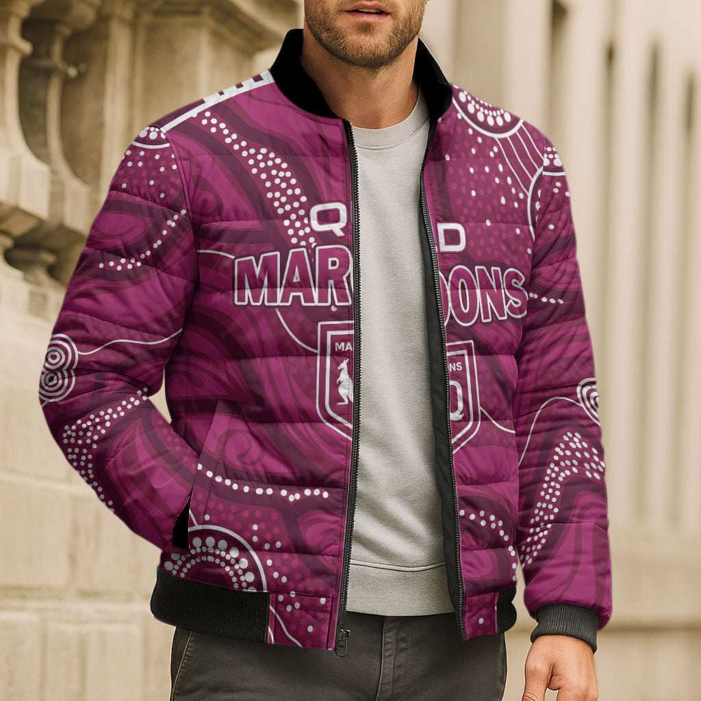 QLD Maroons Rugby Personalised Bomber Puffer Jacket Cane Toads 2026 Come On