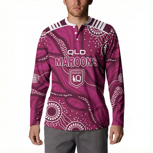 QLD Maroons Rugby Personalised Button Sweatshirt Cane Toads 2026 Come On