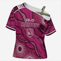 QLD Maroons Rugby Personalised Cross Shoulder Shirt Cane Toads 2026 Come On