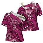 QLD Maroons Rugby Personalised Cross Shoulder Shirt Cane Toads 2026 Come On