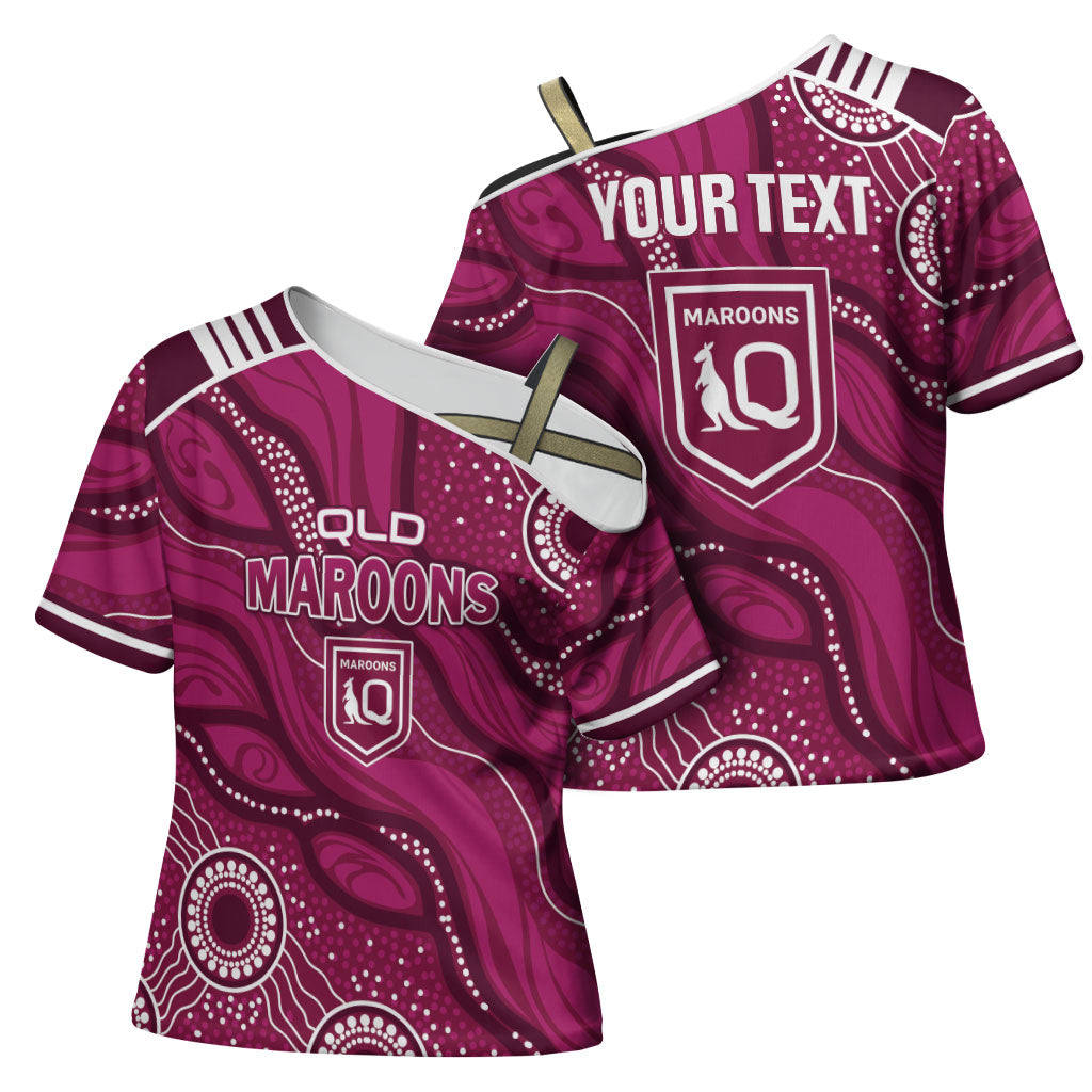 QLD Maroons Rugby Personalised Cross Shoulder Shirt Cane Toads 2026 Come On