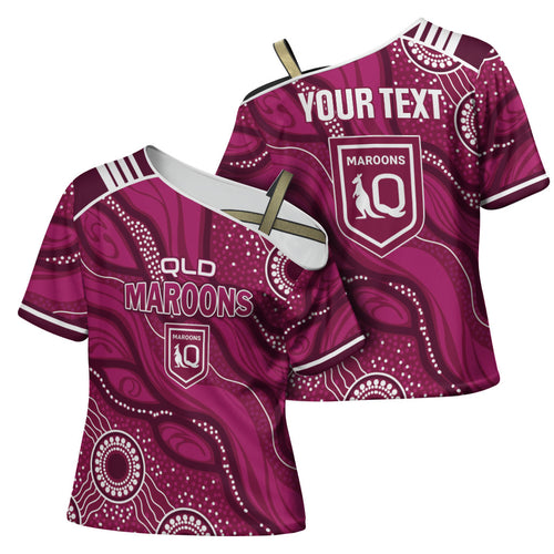 QLD Maroons Rugby Personalised Cross Shoulder Shirt Cane Toads 2026 Come On