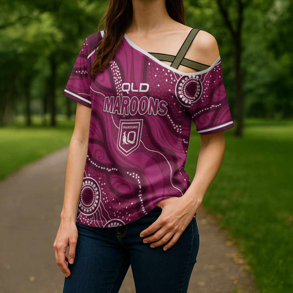 QLD Maroons Rugby Personalised Cross Shoulder Shirt Cane Toads 2026 Come On