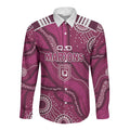 QLD Maroons Rugby Personalised Long Sleeve Button Shirt Cane Toads 2026 Come On