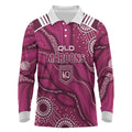 QLD Maroons Rugby Personalised Long Sleeve Polo Shirt Cane Toads 2026 Come On