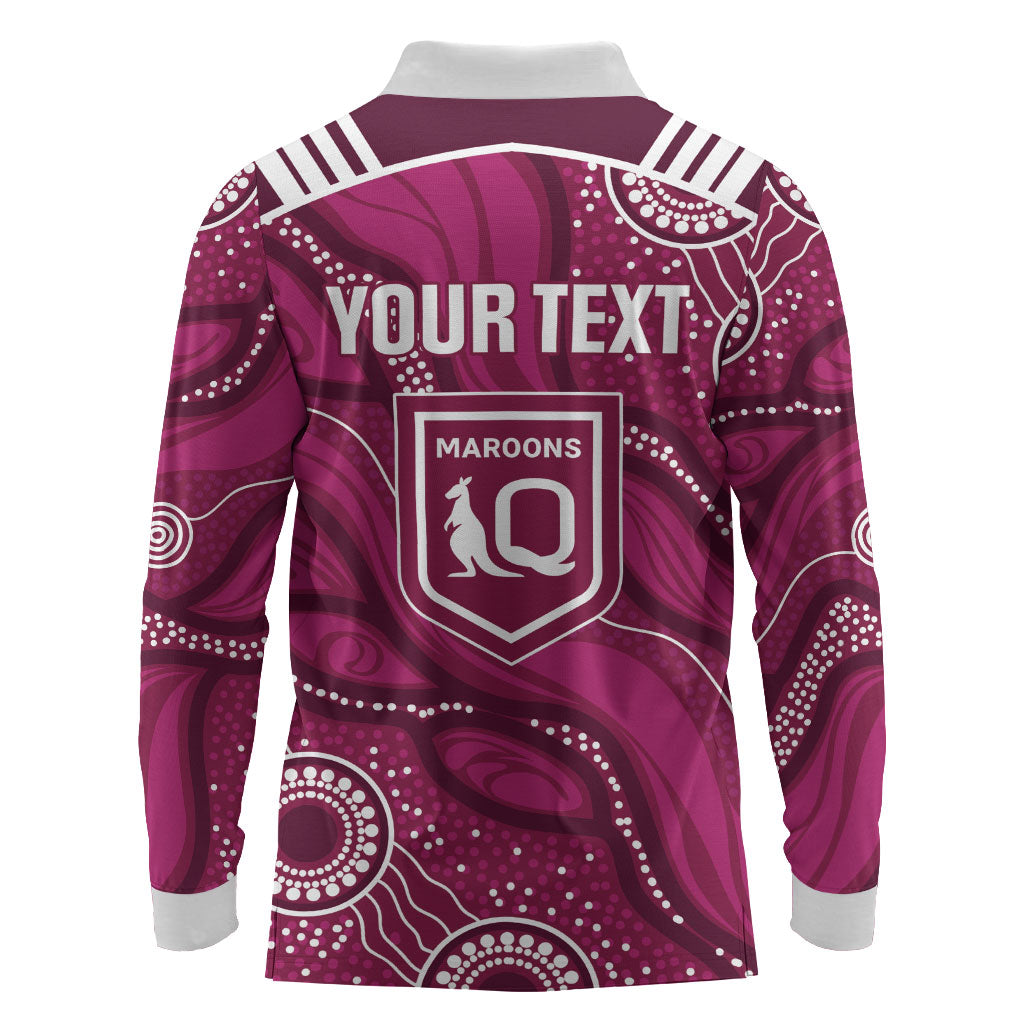 QLD Maroons Rugby Personalised Long Sleeve Polo Shirt Cane Toads 2026 Come On