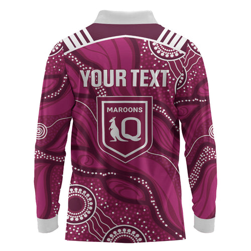 QLD Maroons Rugby Personalised Long Sleeve Polo Shirt Cane Toads 2026 Come On