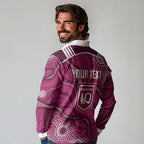 QLD Maroons Rugby Personalised Long Sleeve Polo Shirt Cane Toads 2026 Come On