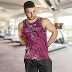 QLD Maroons Rugby Personalised Men Tank Top Cane Toads 2026 Come On