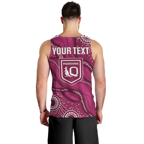 QLD Maroons Rugby Personalised Men Tank Top Cane Toads 2026 Come On