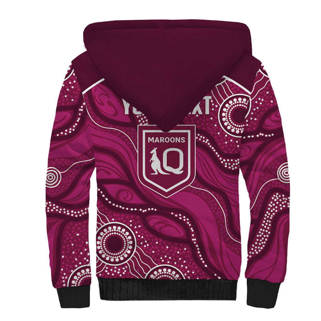 QLD Maroons Rugby Personalised Sherpa Hoodie Cane Toads 2026 Come On