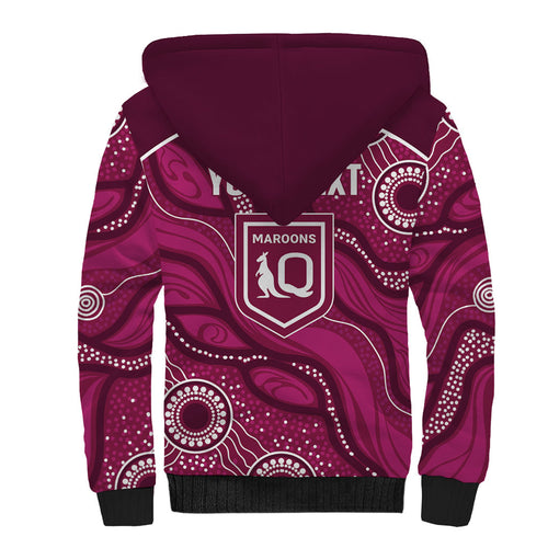 QLD Maroons Rugby Personalised Sherpa Hoodie Cane Toads 2026 Come On