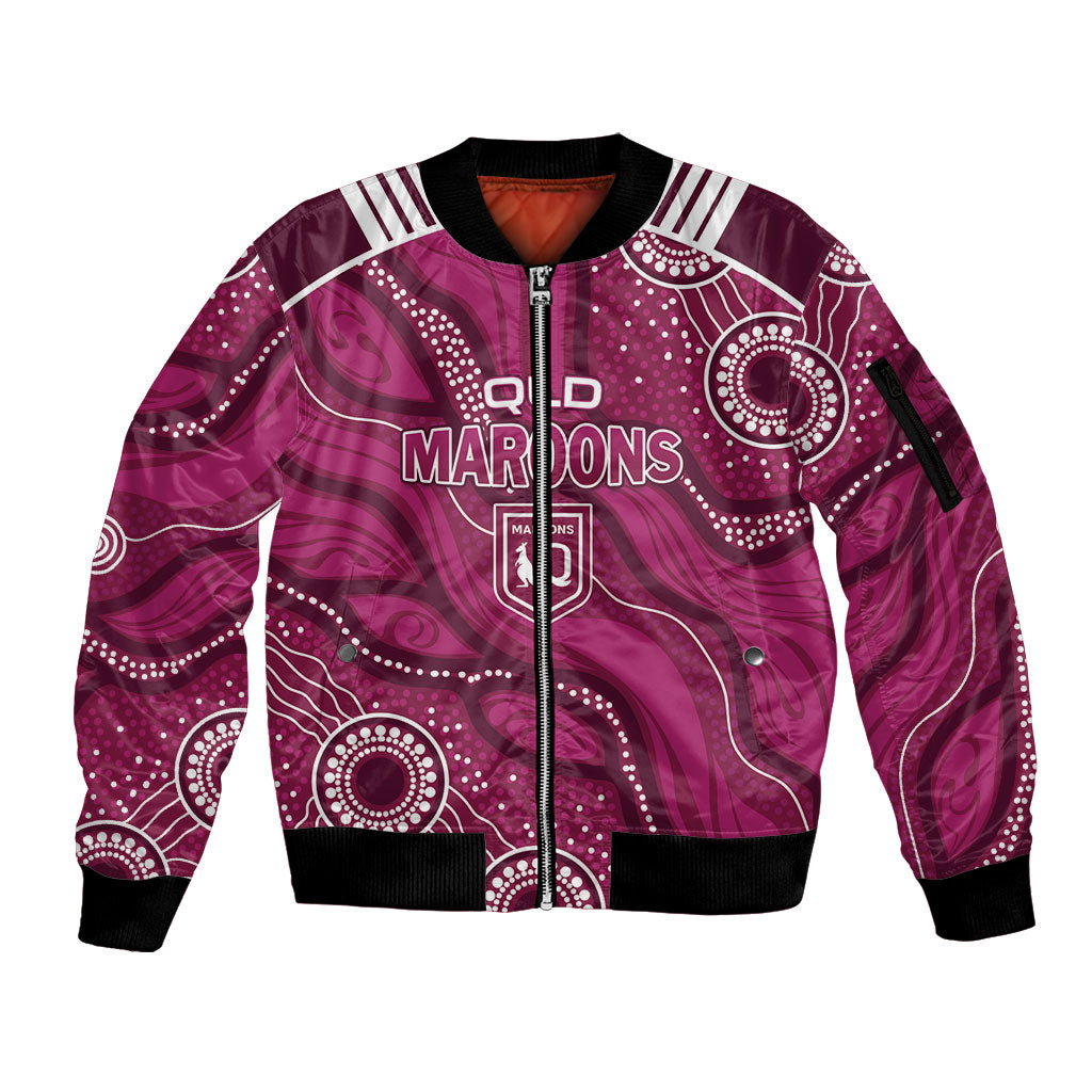 QLD Maroons Rugby Personalised Sleeve Zip Bomber Jacket Cane Toads 2026 Come On