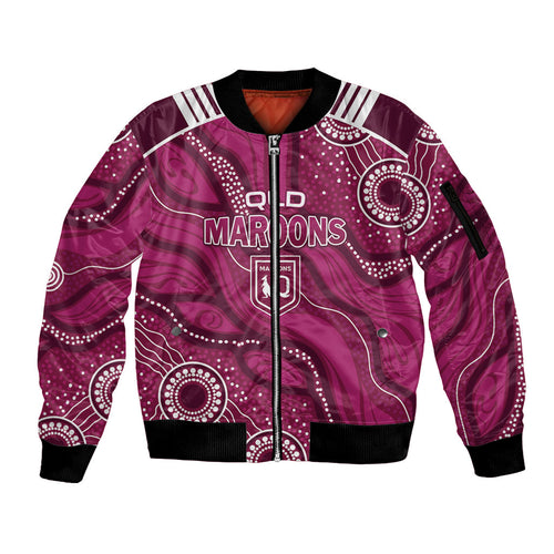 QLD Maroons Rugby Personalised Sleeve Zip Bomber Jacket Cane Toads 2026 Come On