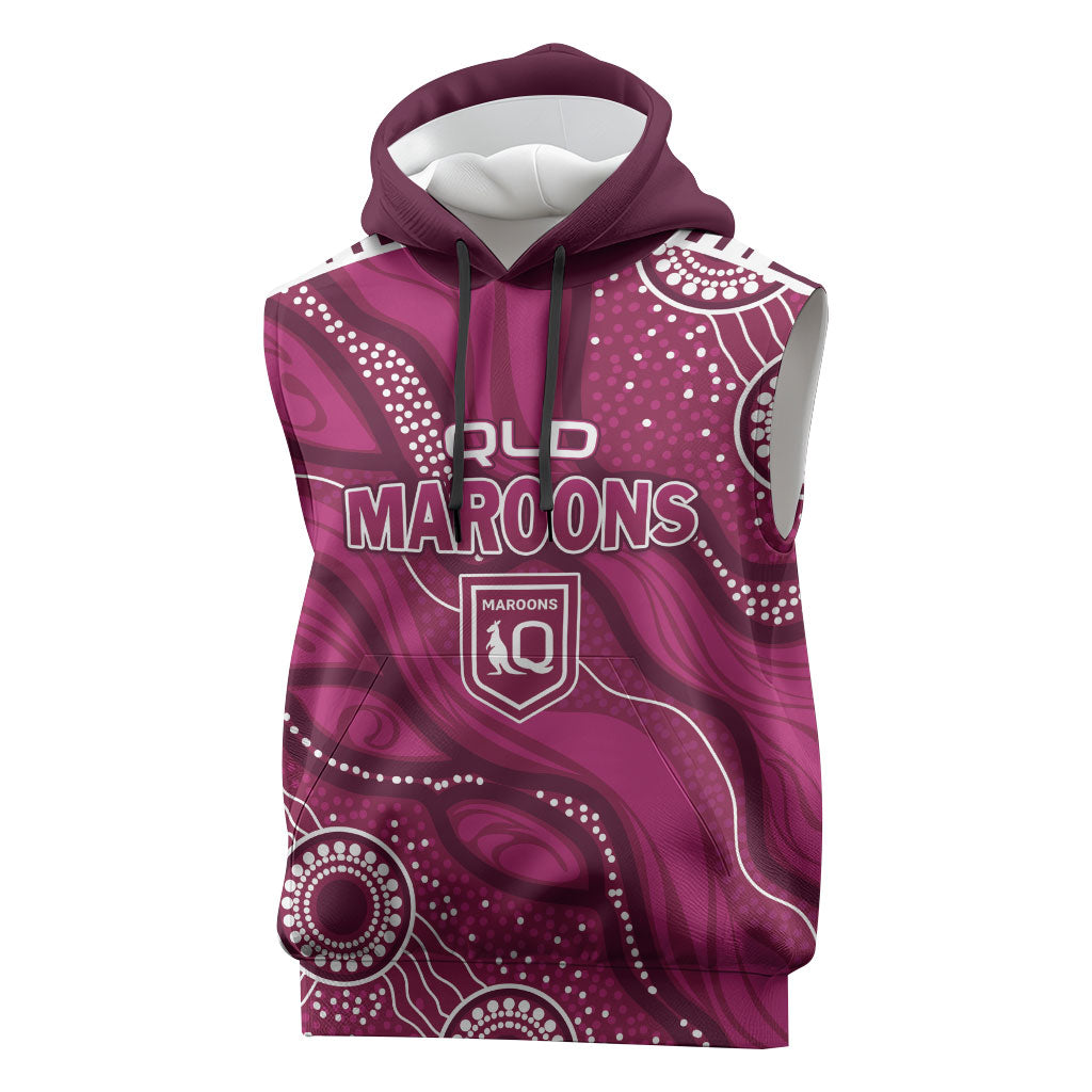 QLD Maroons Rugby Personalised Sleeveless Hoodie Cane Toads 2026 Come On