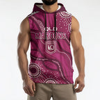 QLD Maroons Rugby Personalised Sleeveless Hoodie Cane Toads 2026 Come On