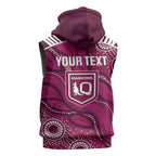 QLD Maroons Rugby Personalised Sleeveless Zip Hoodie Cane Toads 2026 Come On