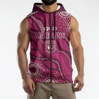 QLD Maroons Rugby Personalised Sleeveless Zip Hoodie Cane Toads 2026 Come On
