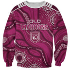 QLD Maroons Rugby Personalised Sweatshirt Cane Toads 2026 Come On