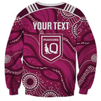 QLD Maroons Rugby Personalised Sweatshirt Cane Toads 2026 Come On