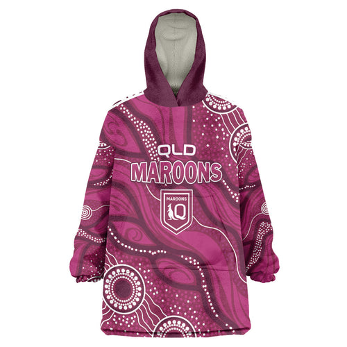 QLD Maroons Rugby Personalised Wearable Blanket Hoodie Cane Toads 2026 Come On