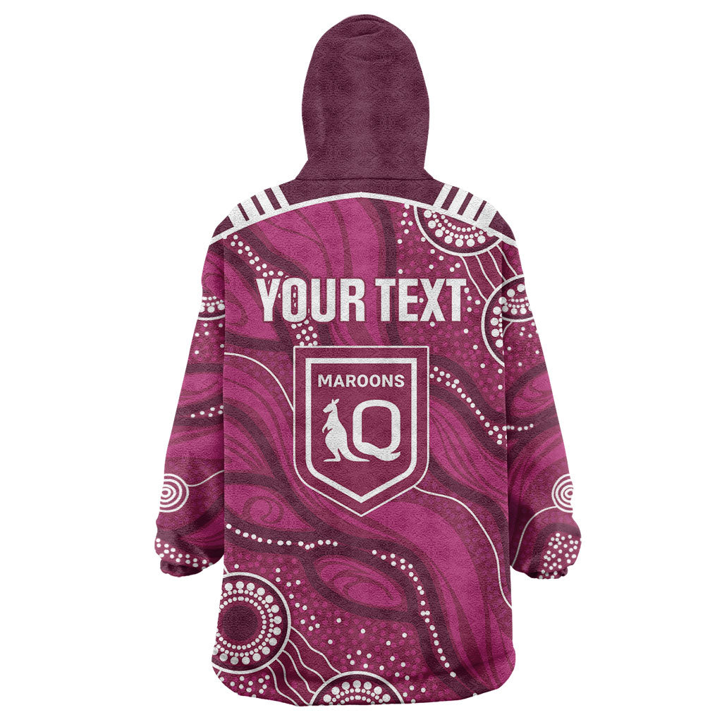 QLD Maroons Rugby Personalised Wearable Blanket Hoodie Cane Toads 2026 Come On