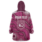 QLD Maroons Rugby Personalised Wearable Blanket Hoodie Cane Toads 2026 Come On