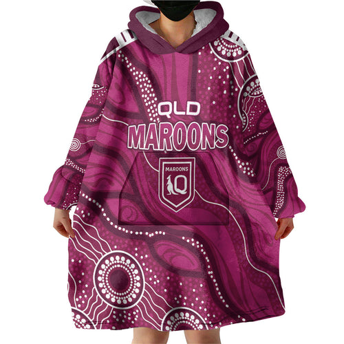 QLD Maroons Rugby Personalised Wearable Blanket Hoodie Cane Toads 2026 Come On