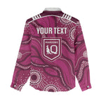 QLD Maroons Rugby Personalised Women Casual Shirt Cane Toads 2026 Come On