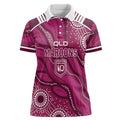 QLD Maroons Rugby Personalised Women Polo Shirt Cane Toads 2026 Come On