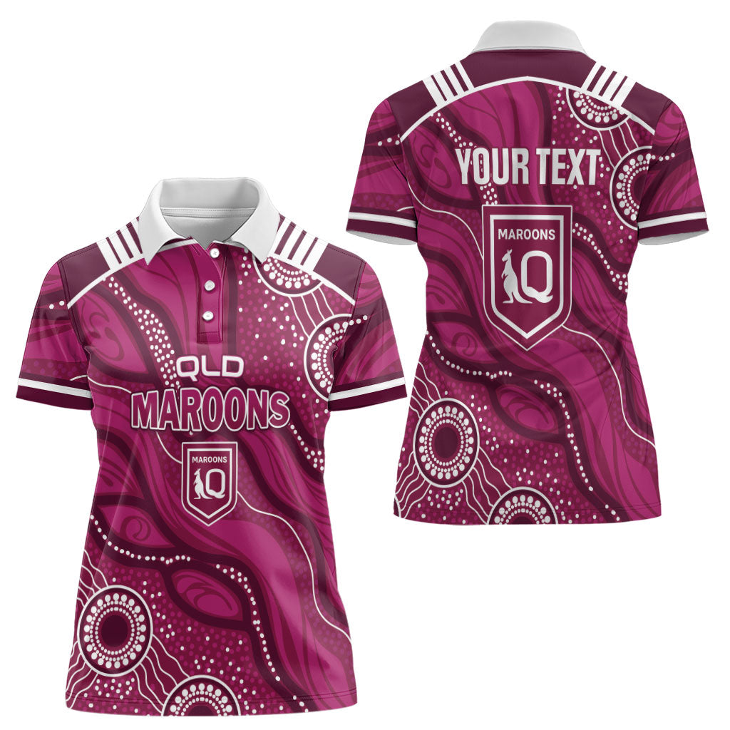 QLD Maroons Rugby Personalised Women Polo Shirt Cane Toads 2026 Come On